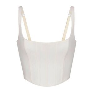 SKIMS Cotton Corset Bustier
